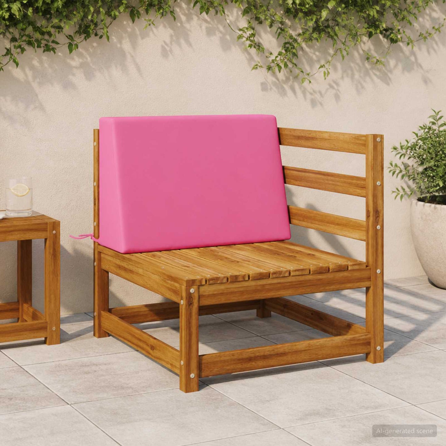Ryghynde SOEST 100% polyester Lyserød 60 x 20 x 40 cm