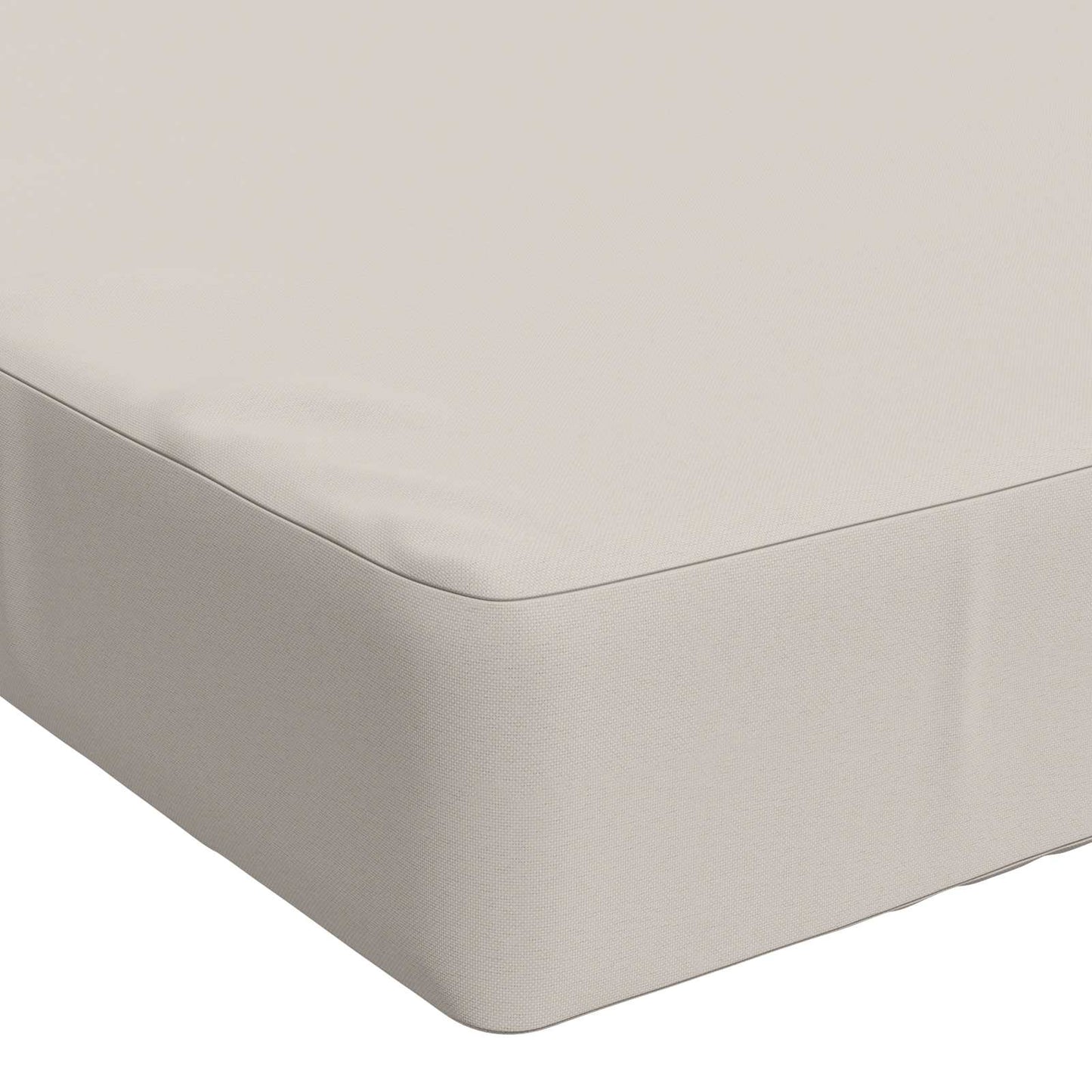Sædehynde SOEST 100% polyester Hvid 120 x 60 x 10 cm