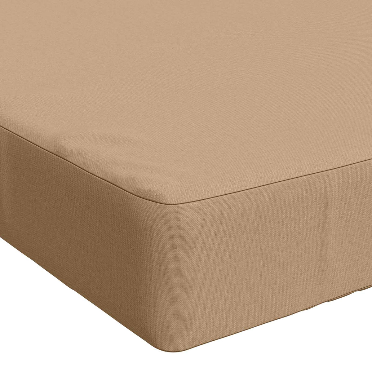 Sædehynde SOEST 100% polyester Sandfarvet 120 x 60 x 10 cm
