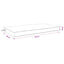 Sædehynde SOEST 100% polyester Antracit 120 x 60 x 10 cm