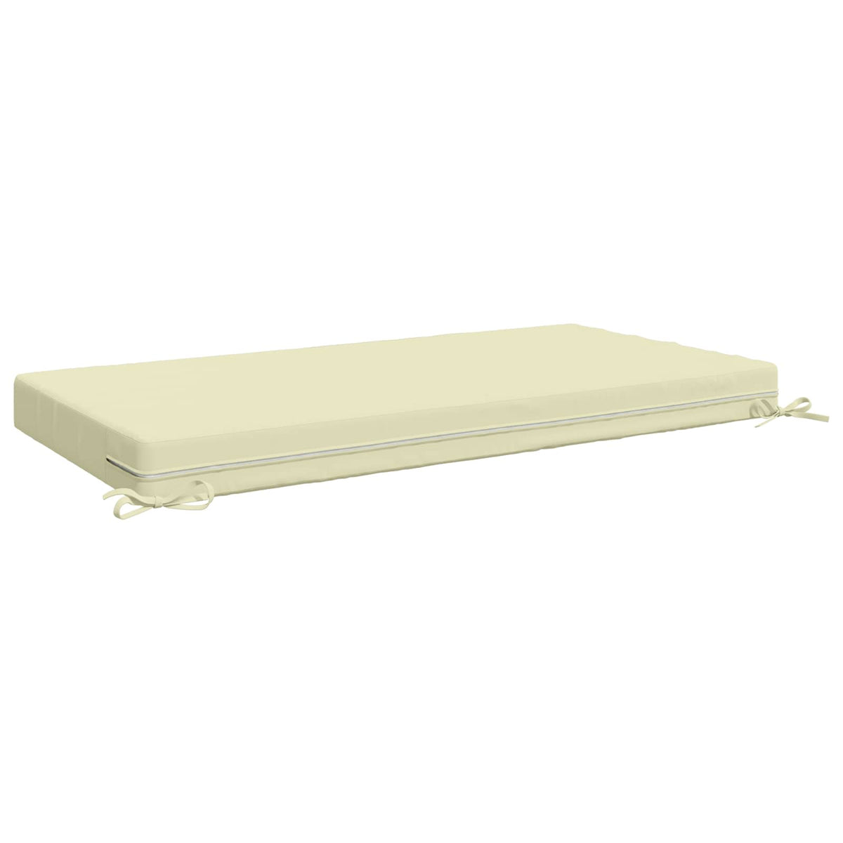 Sædehynde SOEST 100% polyester Cremefarvet 120 x 60 x 10 cm