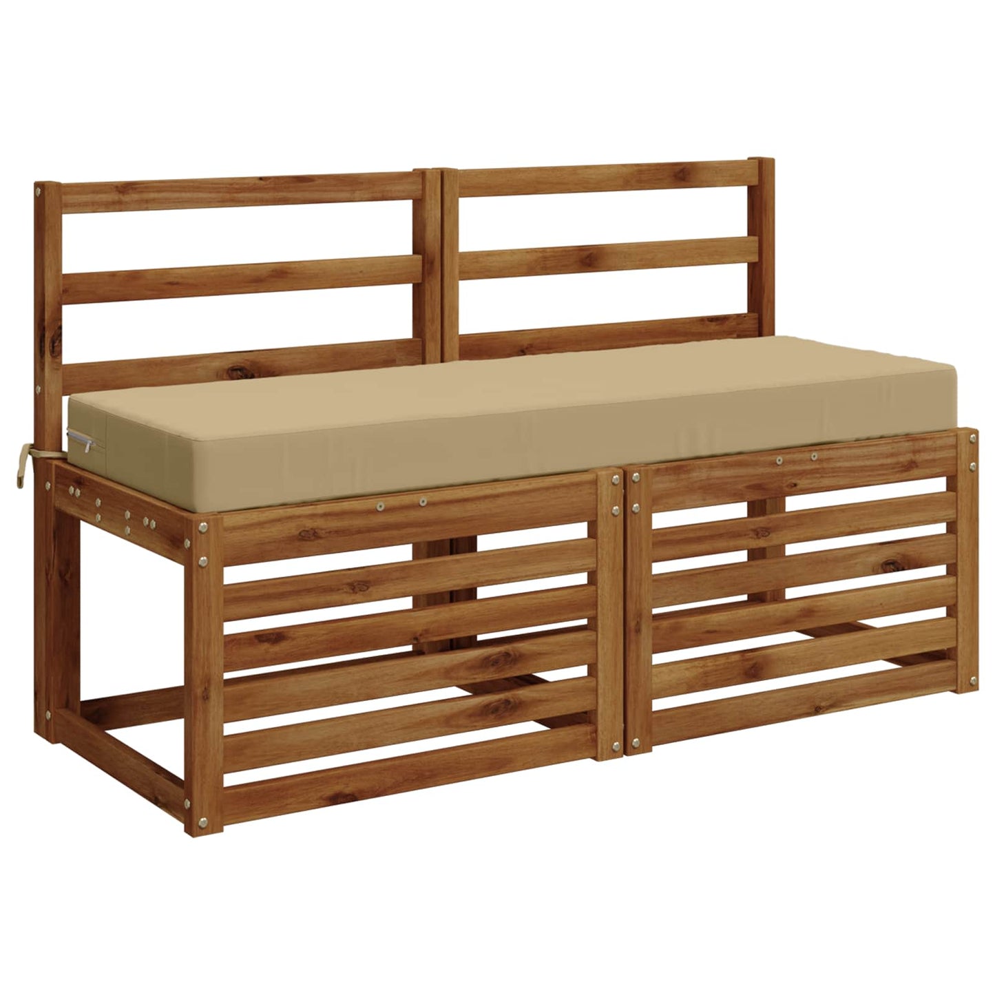 Sædehynde SOEST 100% polyester Beige 120 x 40 x 10 cm