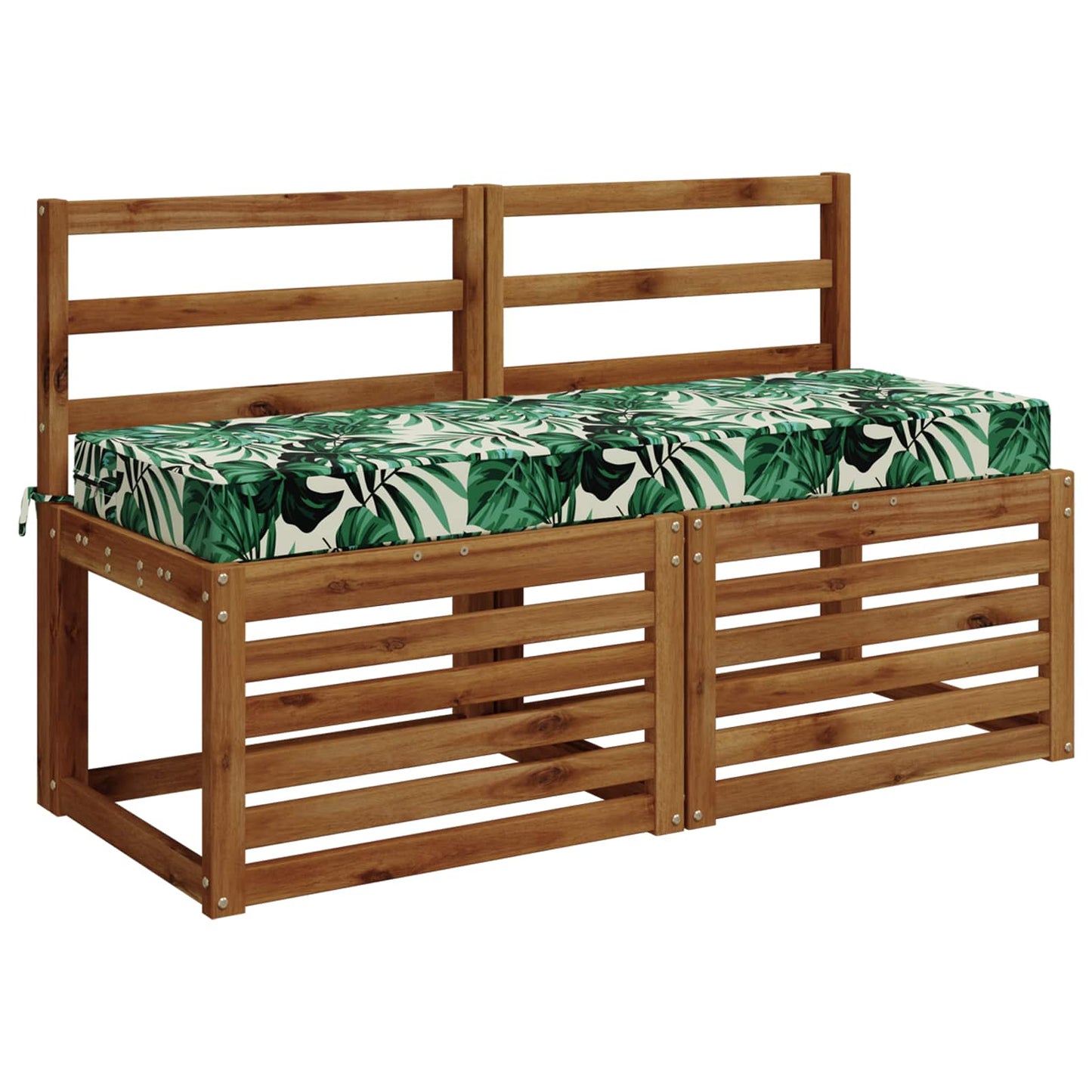 Sædehynde SOEST 100% polyester Bladmønster 120 x 40 x 10 cm