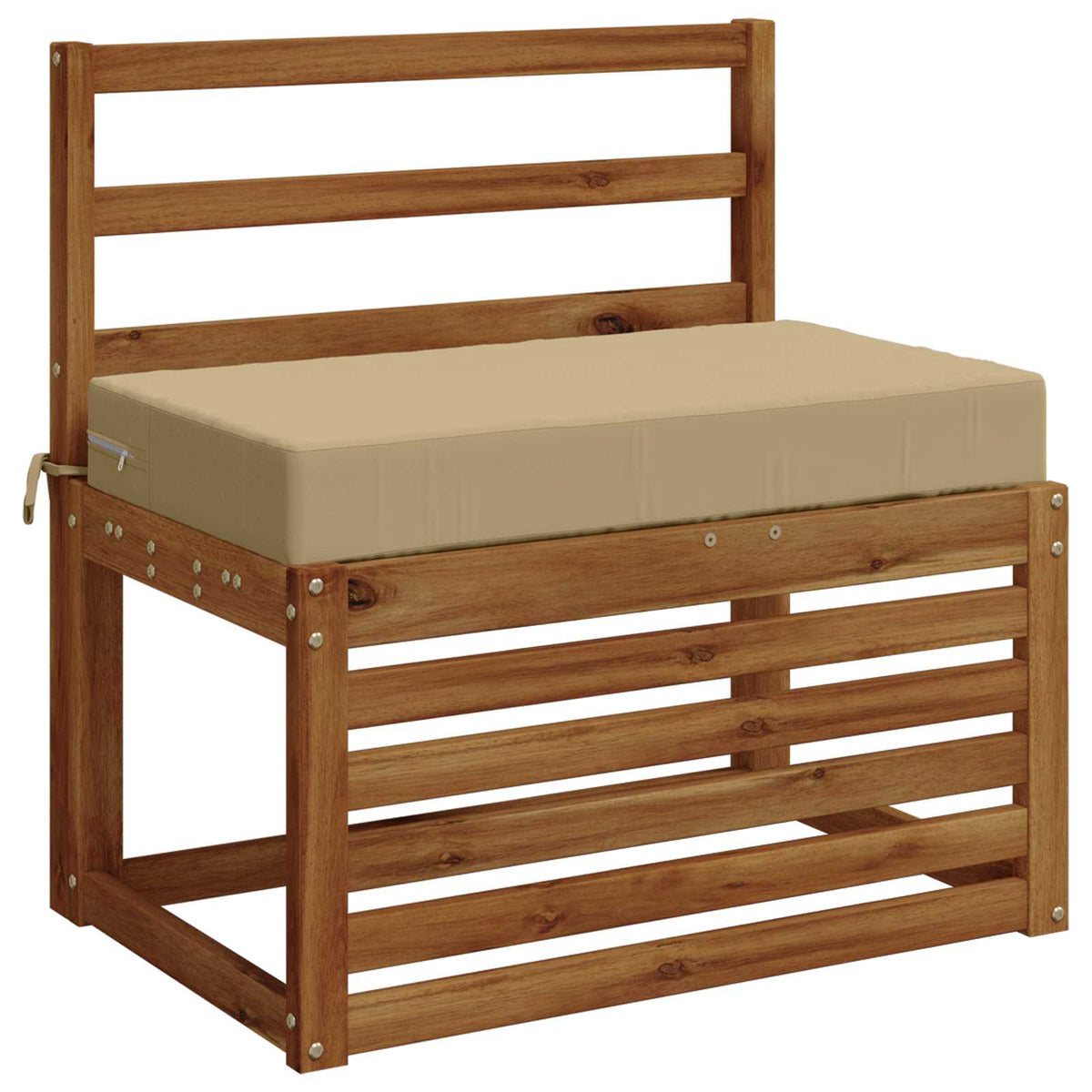 Sædehynde SOEST 100% polyester Beige 70 x 40 x 10 cm