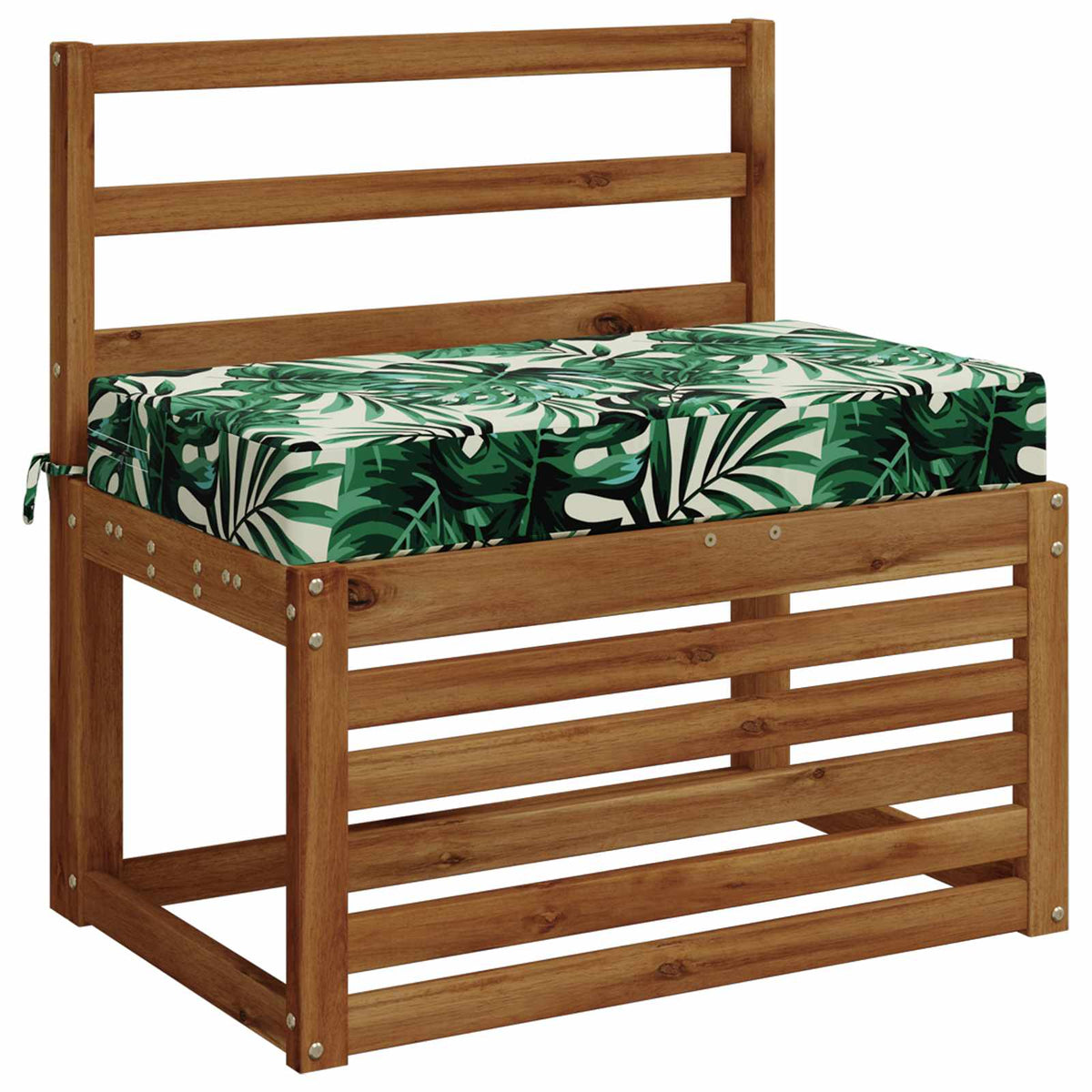 Sædehynde SOEST 100% polyester Bladmønster 70 x 40 x 10 cm