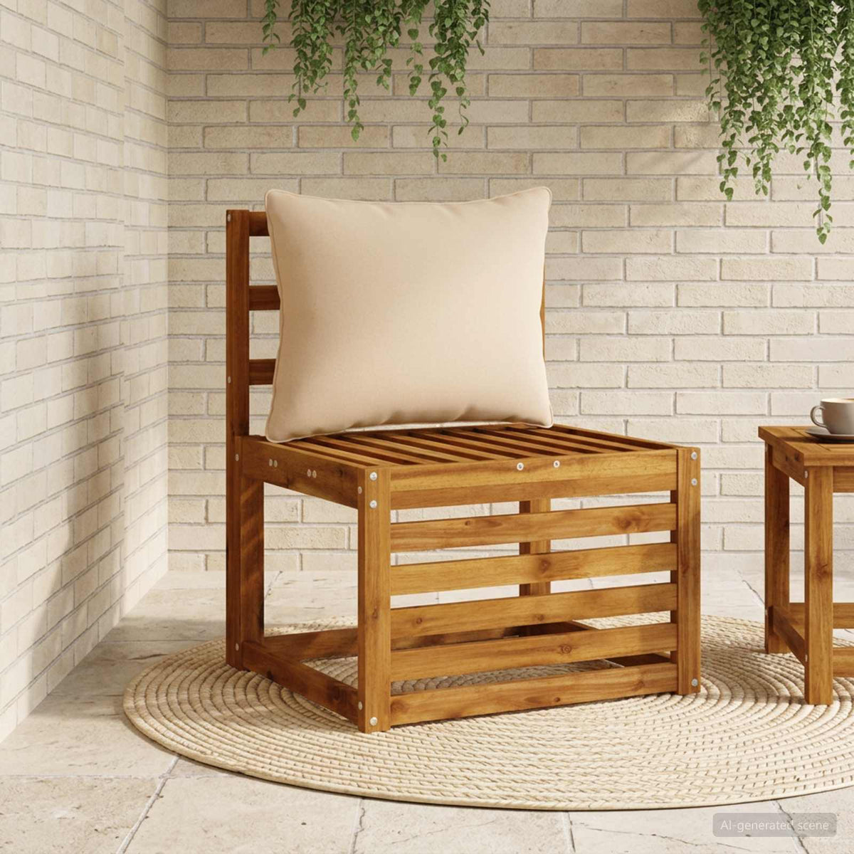 1-delte rygpuder PUTTEN 100% polyester Sandfarvet
