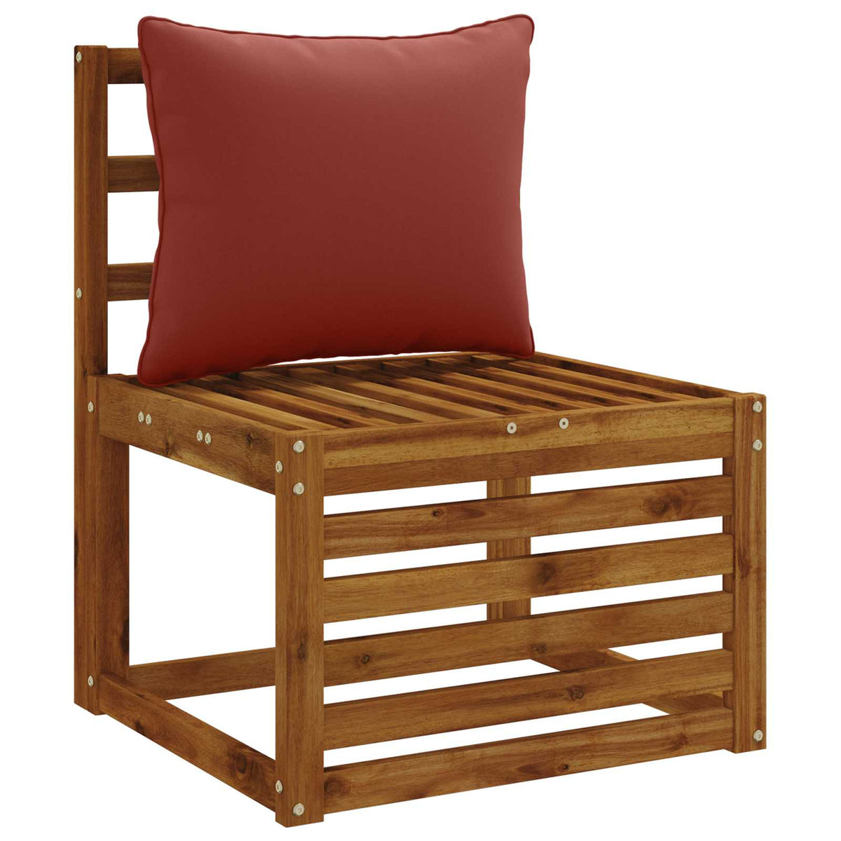 1-delte rygpuder PUTTEN 100% polyester Rød 50 x 40 x 15 cm