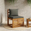1-delte rygpuder PUTTEN 100% polyester Antracit 60 x 40 x 15 cm