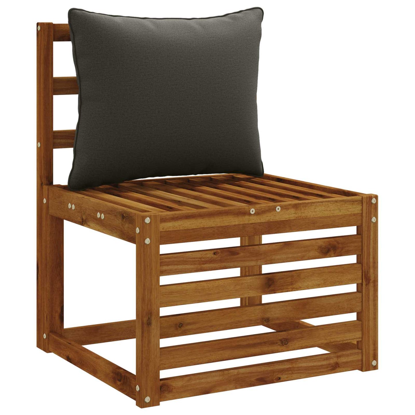 1-delte rygpuder PUTTEN 100% polyester Antracit 50 x 40 x 15 cm