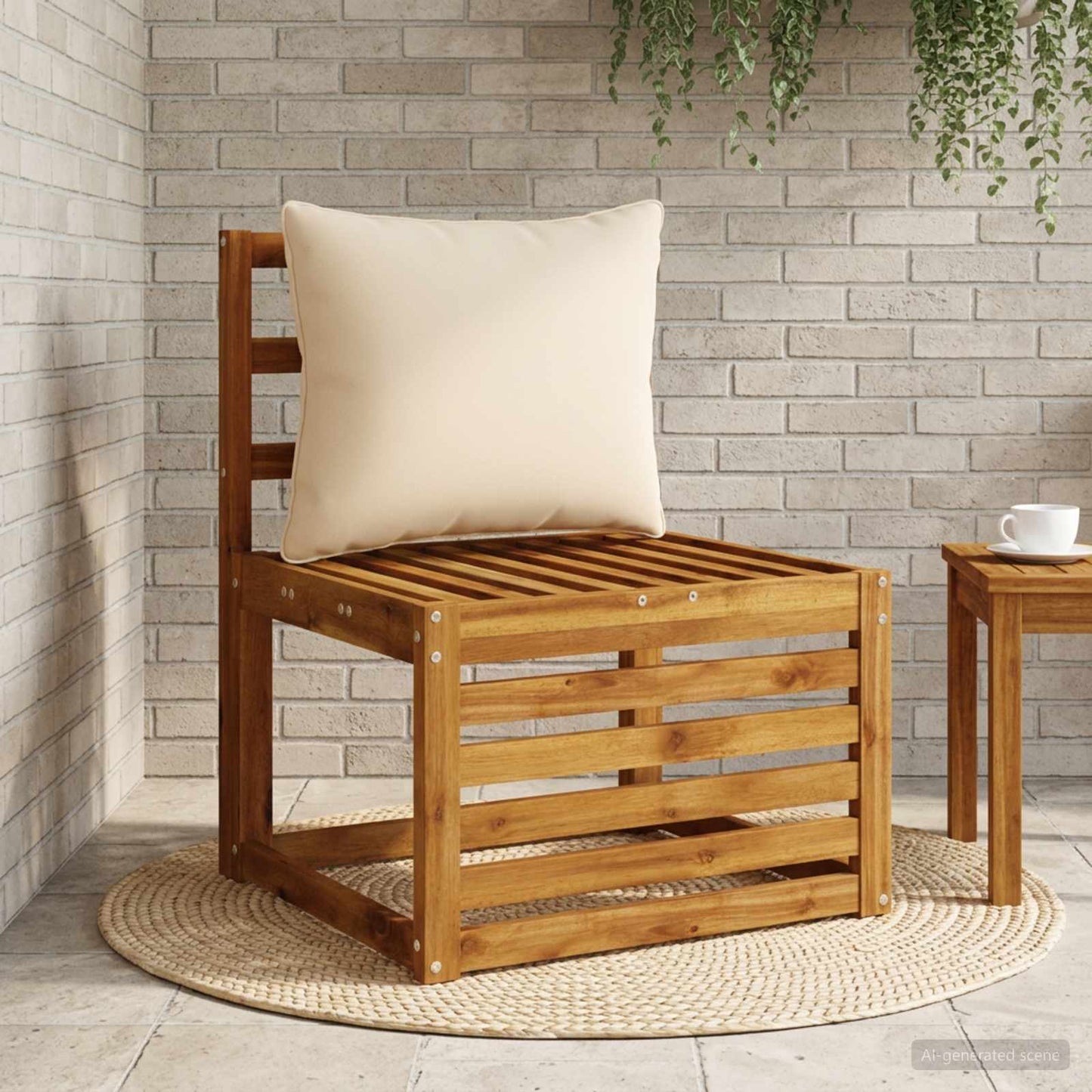 1-delte rygpuder PUTTEN 100% polyester Cremefarvet