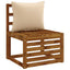 1-delte rygpuder PUTTEN 100% polyester Cremefarvet