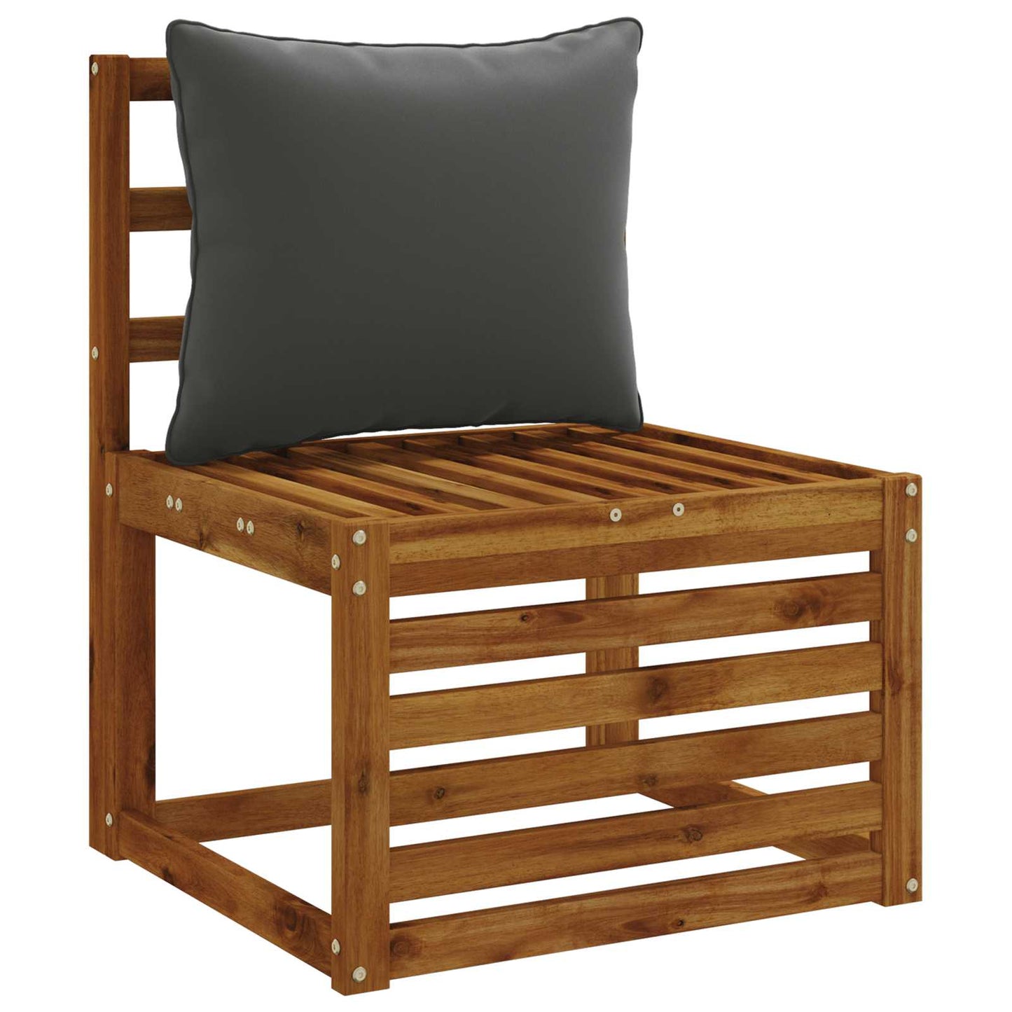 1-delte rygpuder PUTTEN 100% polyester Antracit 50 x 40 x 15 cm