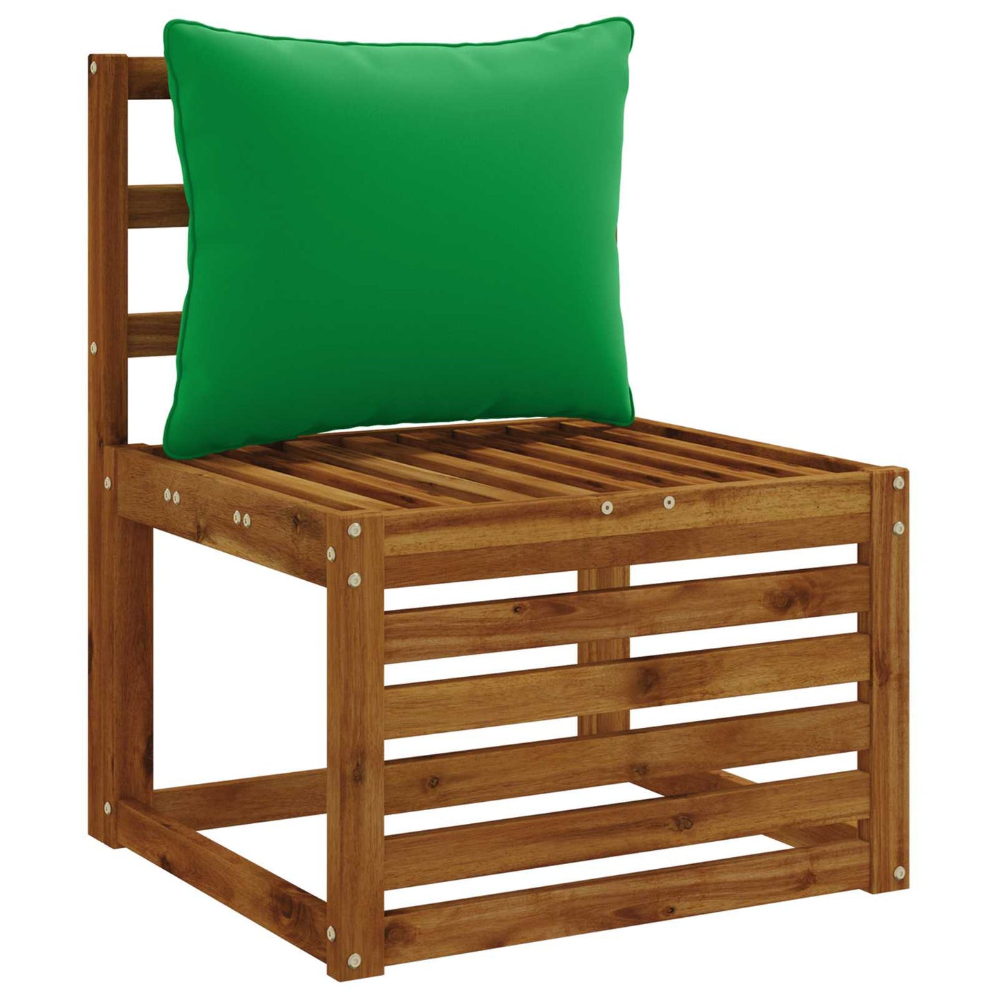 1-delte rygpuder PUTTEN 100% polyester Grøn 50 x 40 x 15 cm