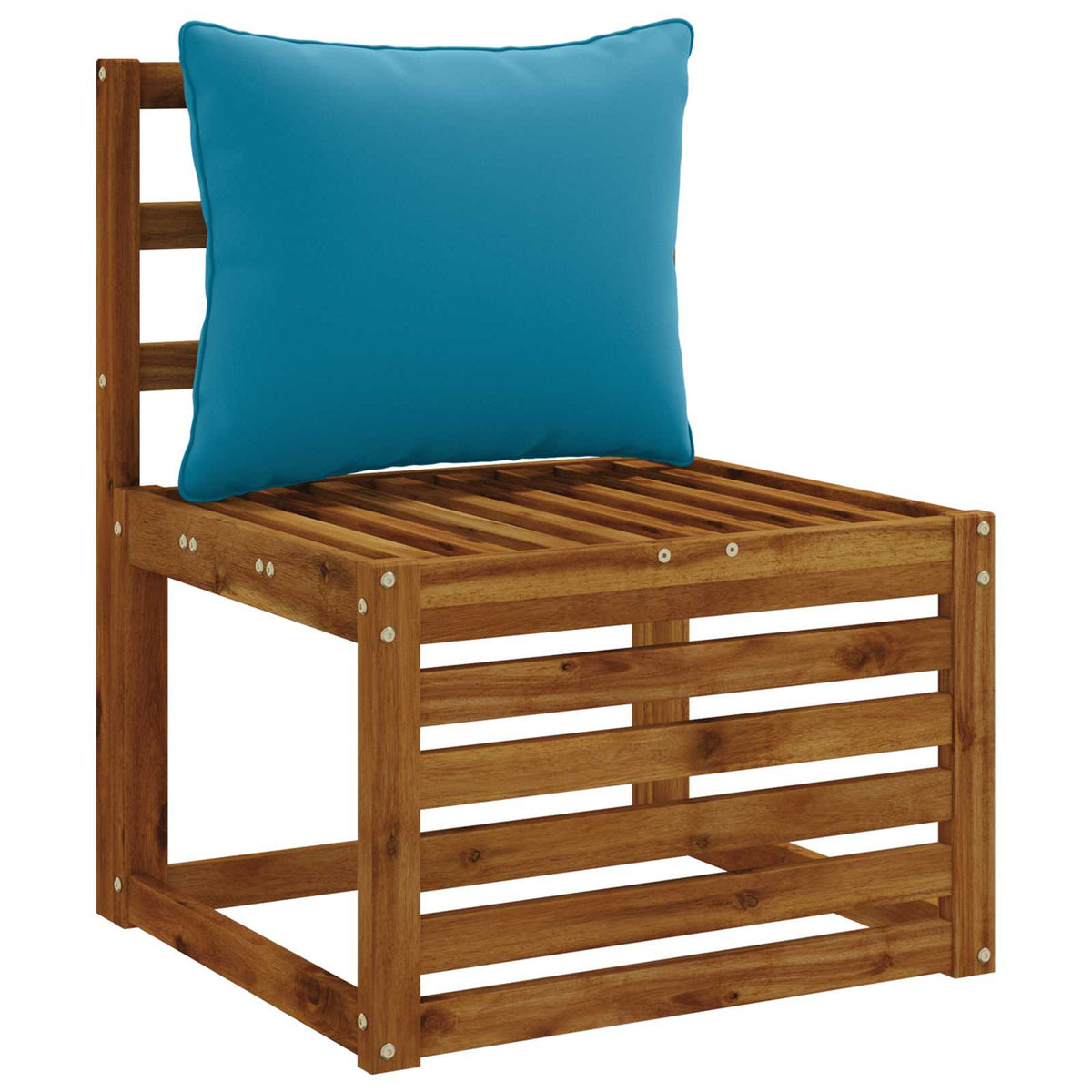 1-delte rygpuder PUTTEN 100% polyester Lyseblå 50 x 40 x 15 cm