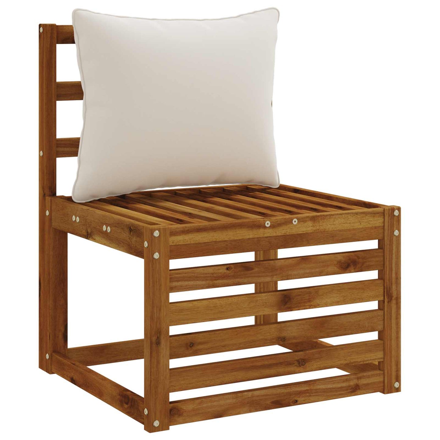 1-delte rygpuder PUTTEN 100% polyester Hvid 60 x 40 x 15 cm