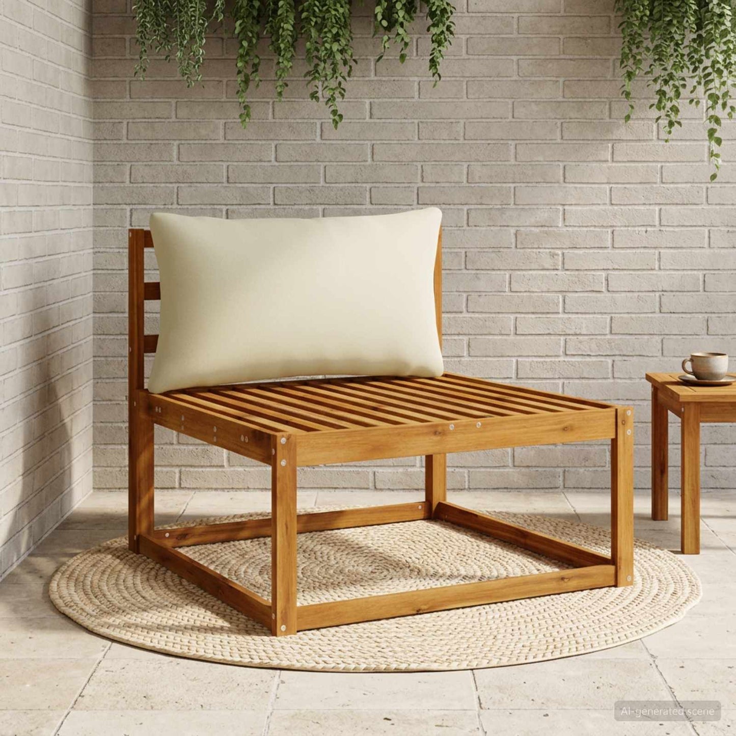 1-delte rygpuder PUTTEN 100% polyester Lys grøn 80 x 40 x 15 cm