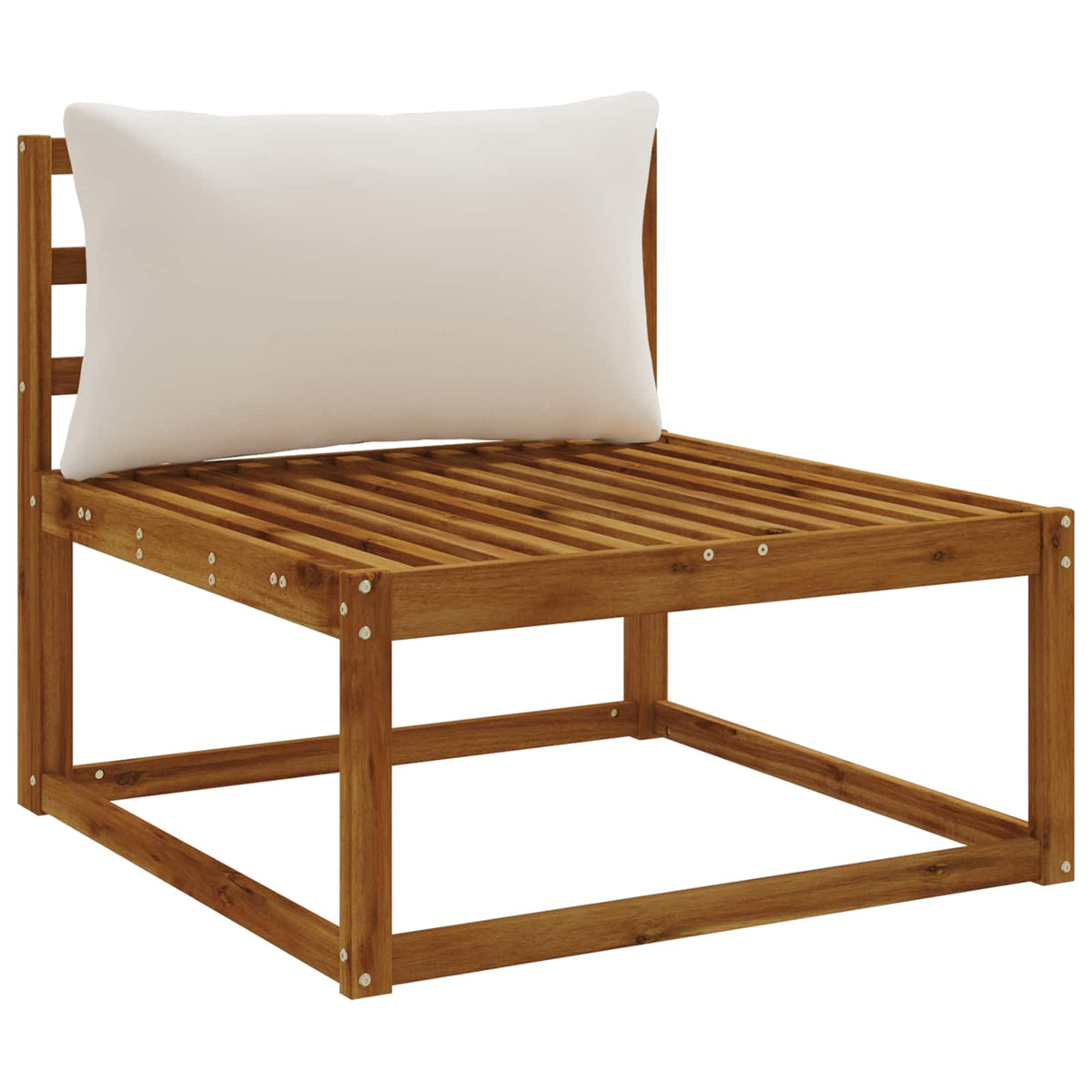 1-delte rygpuder PUTTEN 100% polyester Hvid 70 x 40 x 15 cm