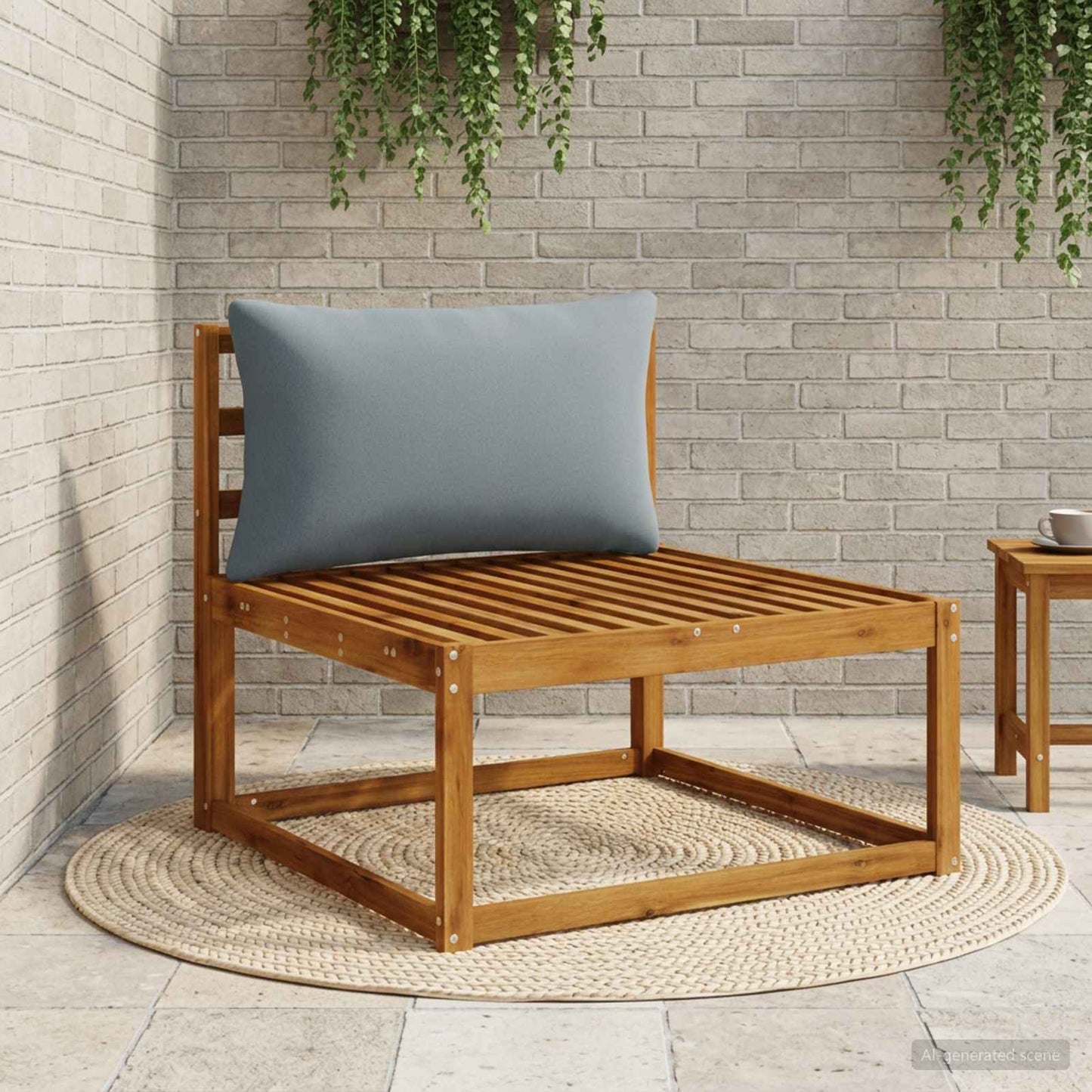 1-delte rygpuder PUTTEN 100% polyester Blå 70 x 40 x 15 cm