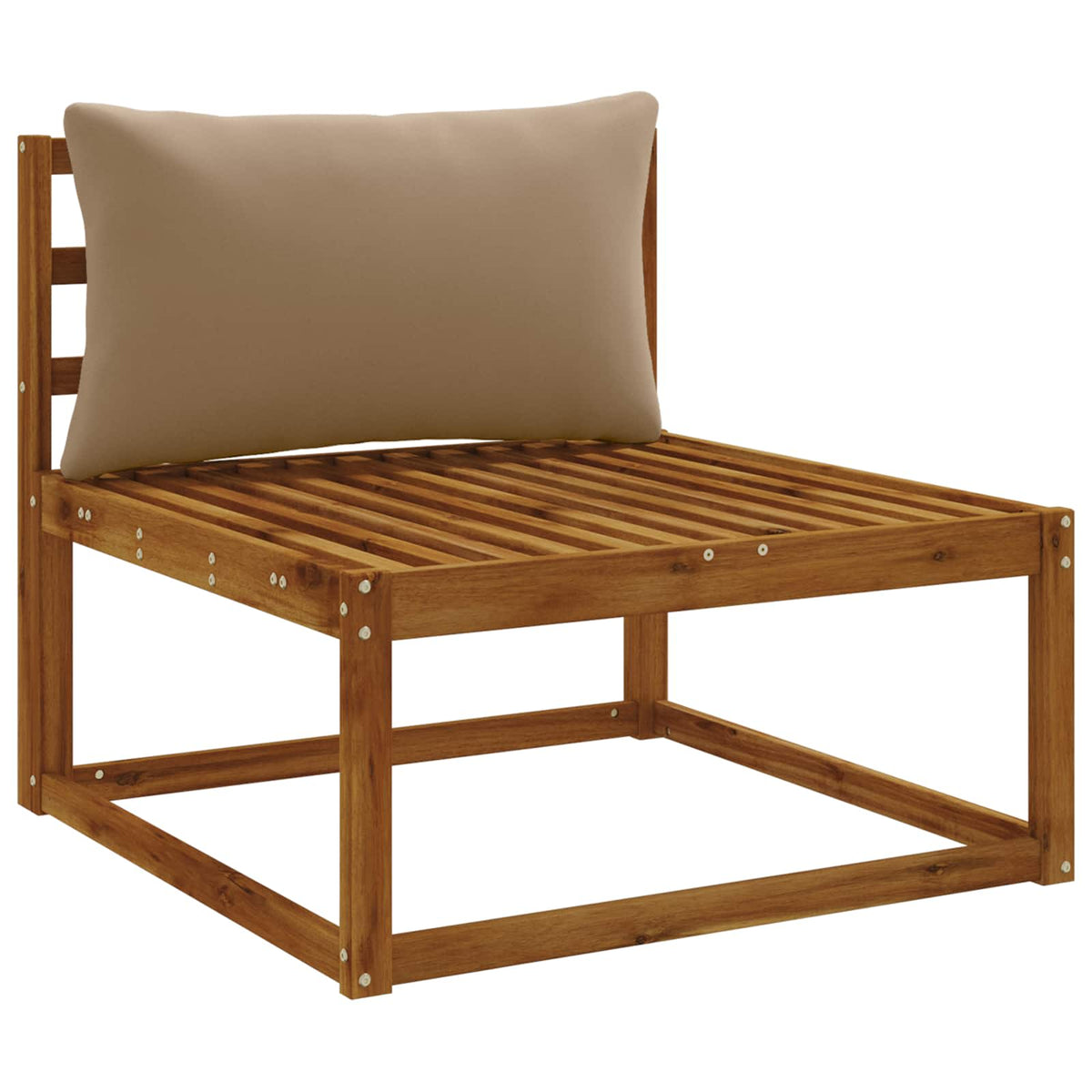 1-delte rygpuder PUTTEN 100% polyester Gråbrun 70 x 40 x 15 cm