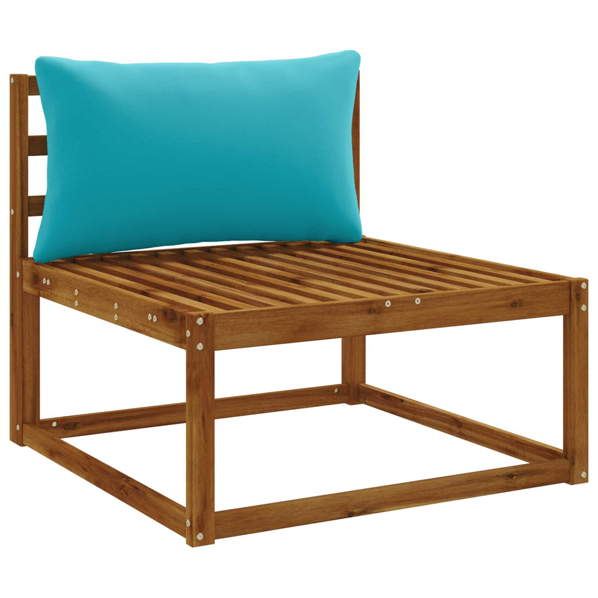 1-delte rygpuder PUTTEN 100% polyester Turkis 70 x 40 x 15 cm