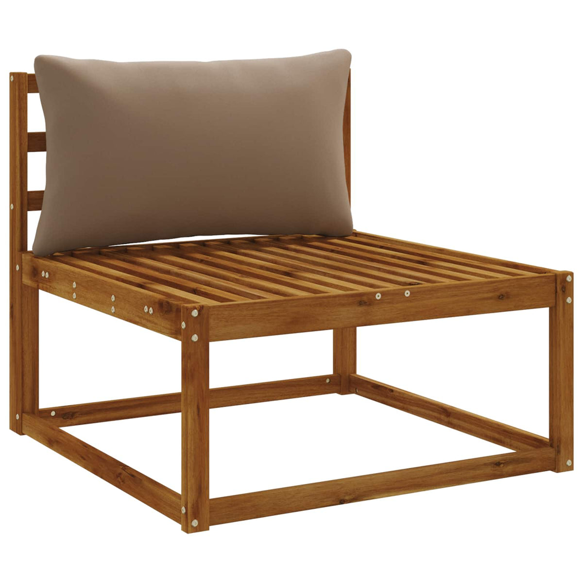 1-delte rygpuder PUTTEN 100% polyester Gråbrun 80 x 40 x 15 cm