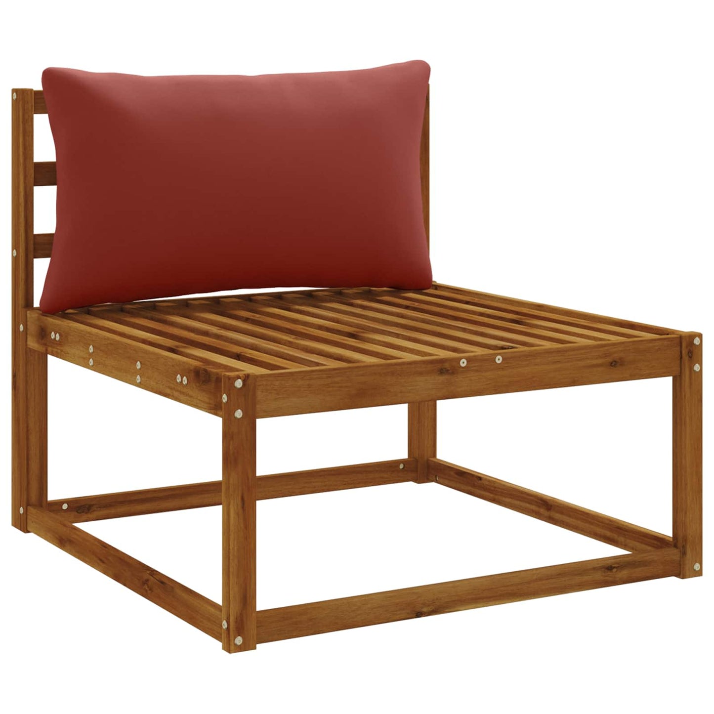 1-delte rygpuder PUTTEN 100% polyester Rød 80 x 40 x 15 cm
