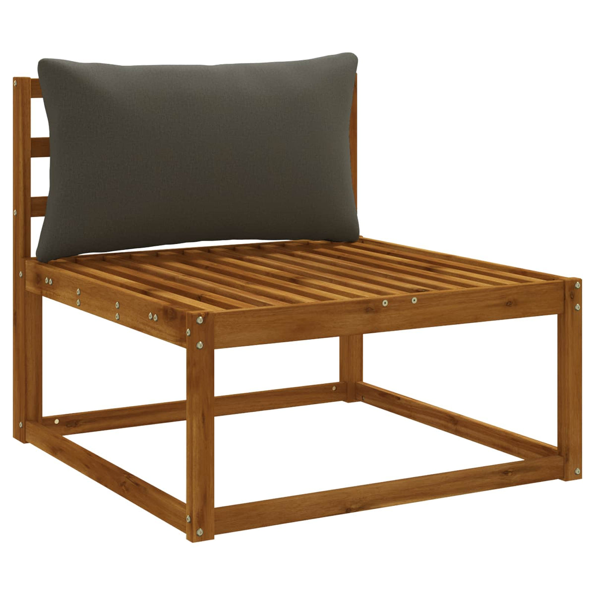 1-delte rygpuder PUTTEN 100% polyester Antracit 80 x 40 x 15 cm