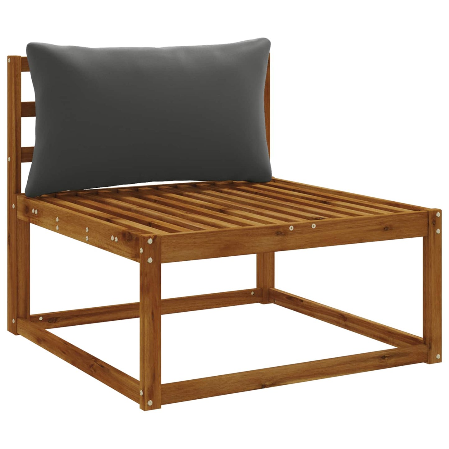 1-delte rygpuder PUTTEN 100% polyester Antracit 80 x 40 x 15 cm