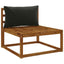 1-delte rygpuder PUTTEN 100% polyester Sort 80 x 40 x 15 cm