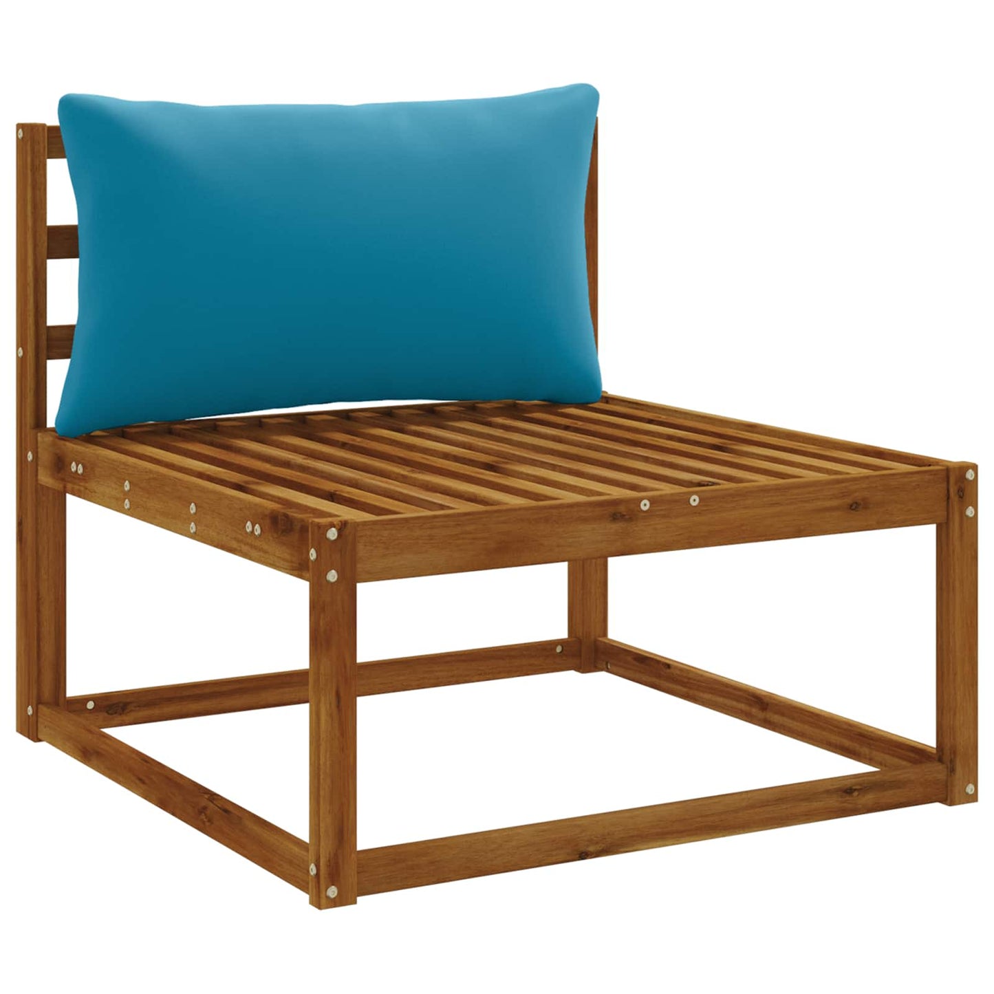 1-delte rygpuder PUTTEN 100% polyester Lyseblå 80 x 40 x 15 cm