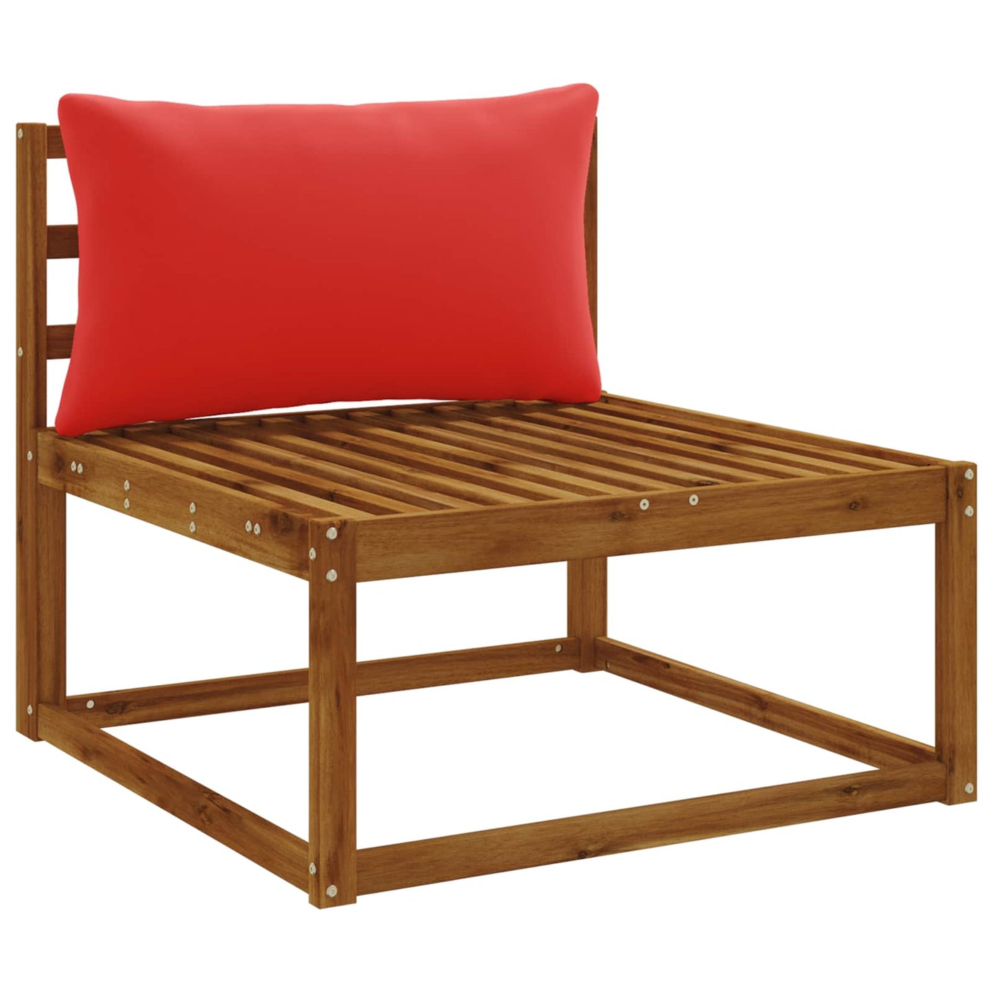1-delte rygpuder PUTTEN 100% polyester Rød 80 x 40 x 15 cm