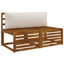 1-delte rygpuder PUTTEN 100% polyester Hvid 120 x 40 x 15 cm