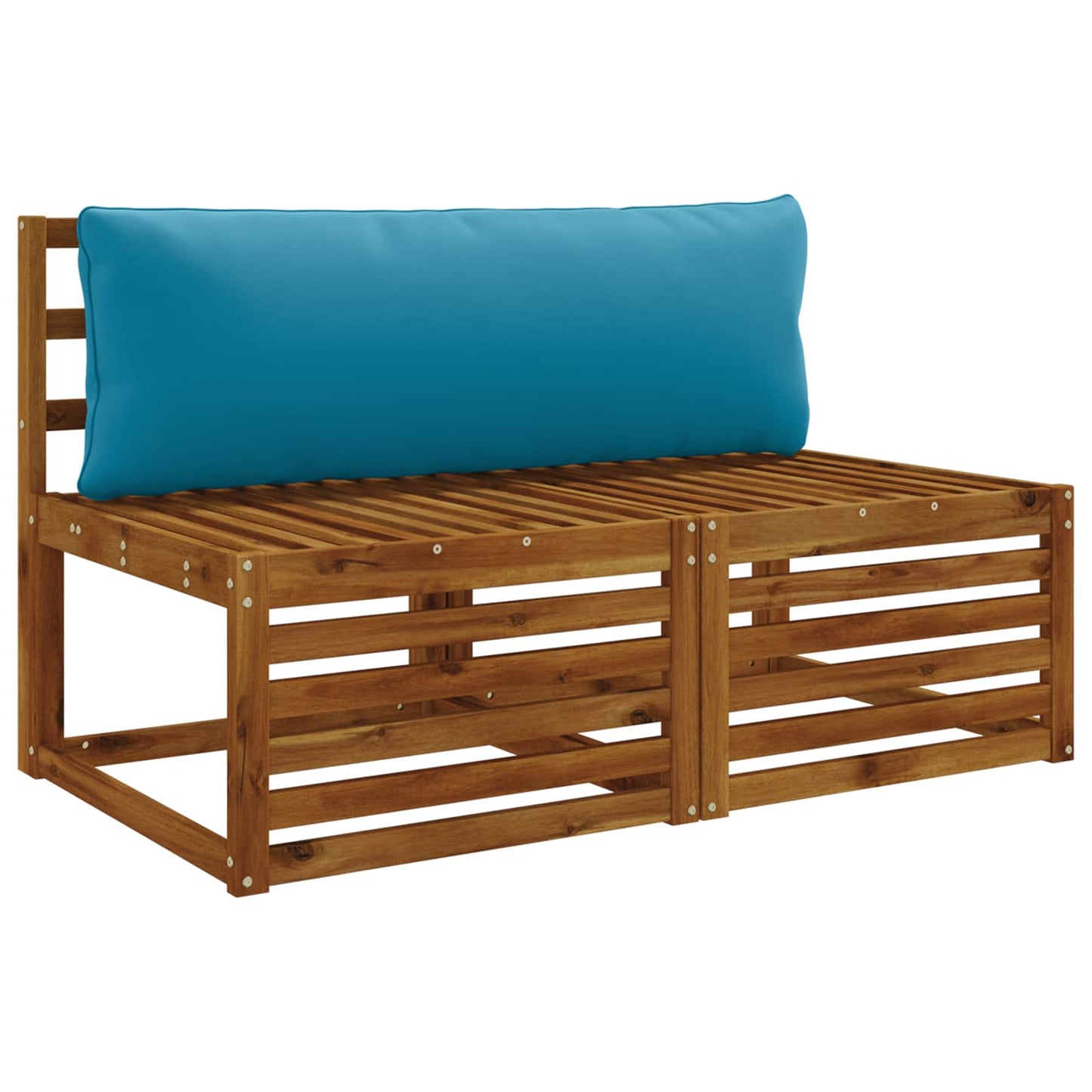1-delte rygpuder PUTTEN 100% polyester Lyseblå 120 x 40 x 15 cm