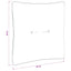 Rygpude PUTTEN 100% polyester Lys grøn 40 x 40 x 10 cm