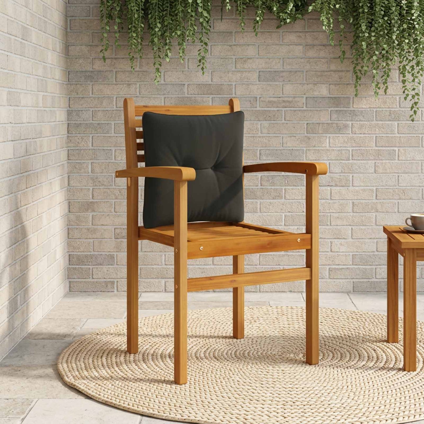 Rygpude PUTTEN 100% polyester Sort 40 x 40 x 10 cm