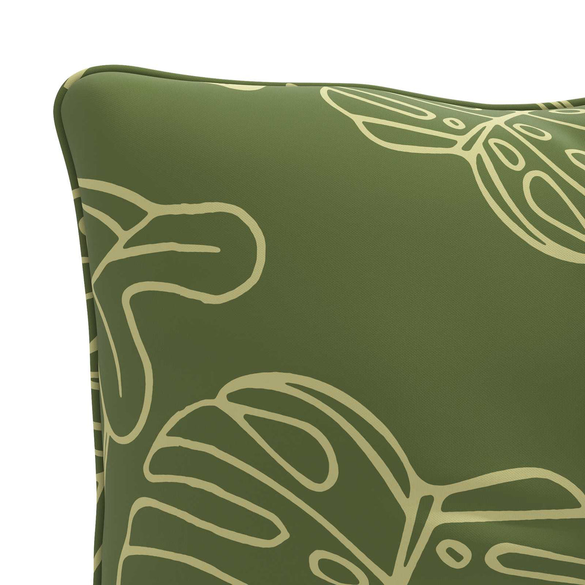 Rygpude PUTTEN 100% polyester Bladdesign 40 x 40 x 10 cm