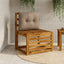 Rygpude PUTTEN 100% polyester Gråbrun 60 x 40 x 10 cm