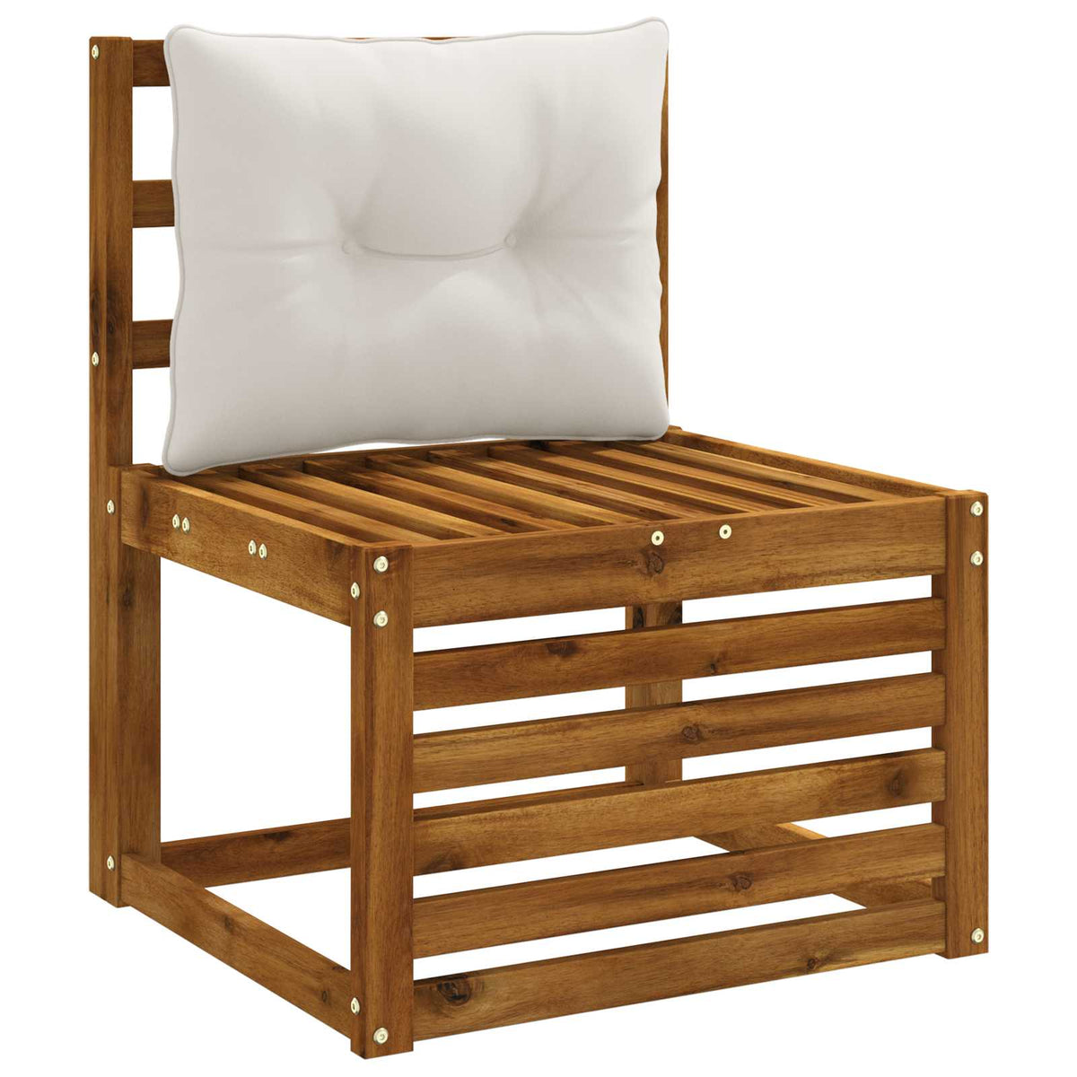 Rygpude PUTTEN 100% polyester Hvid 60 x 40 x 10 cm