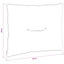 Rygpude PUTTEN 100% polyester Flerfarvet 60 x 40 x 10 cm