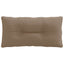 Rygpude PUTTEN 100% polyester Gråbrun 70 x 40 x 10 cm