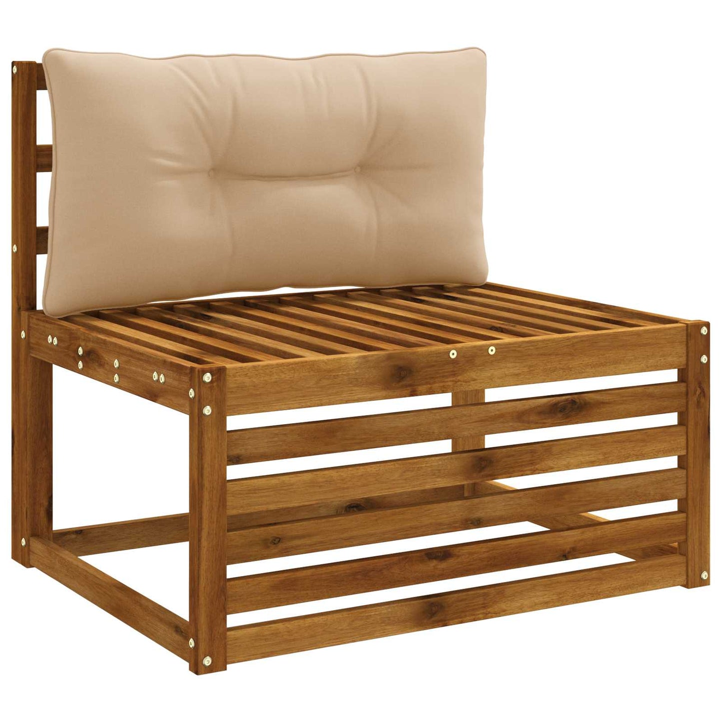 Rygpude PUTTEN 100% polyester Sandfarvet 70 x 40 x 10 cm