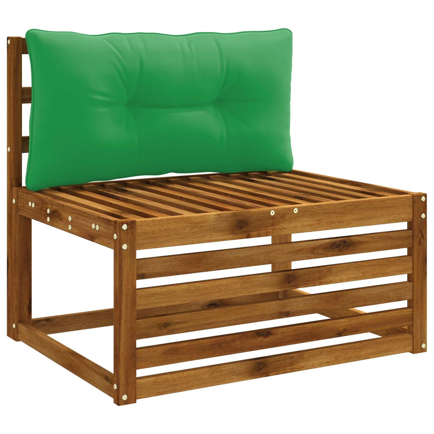 Rygpude PUTTEN 100% polyester Grøn 70 x 40 x 10 cm
