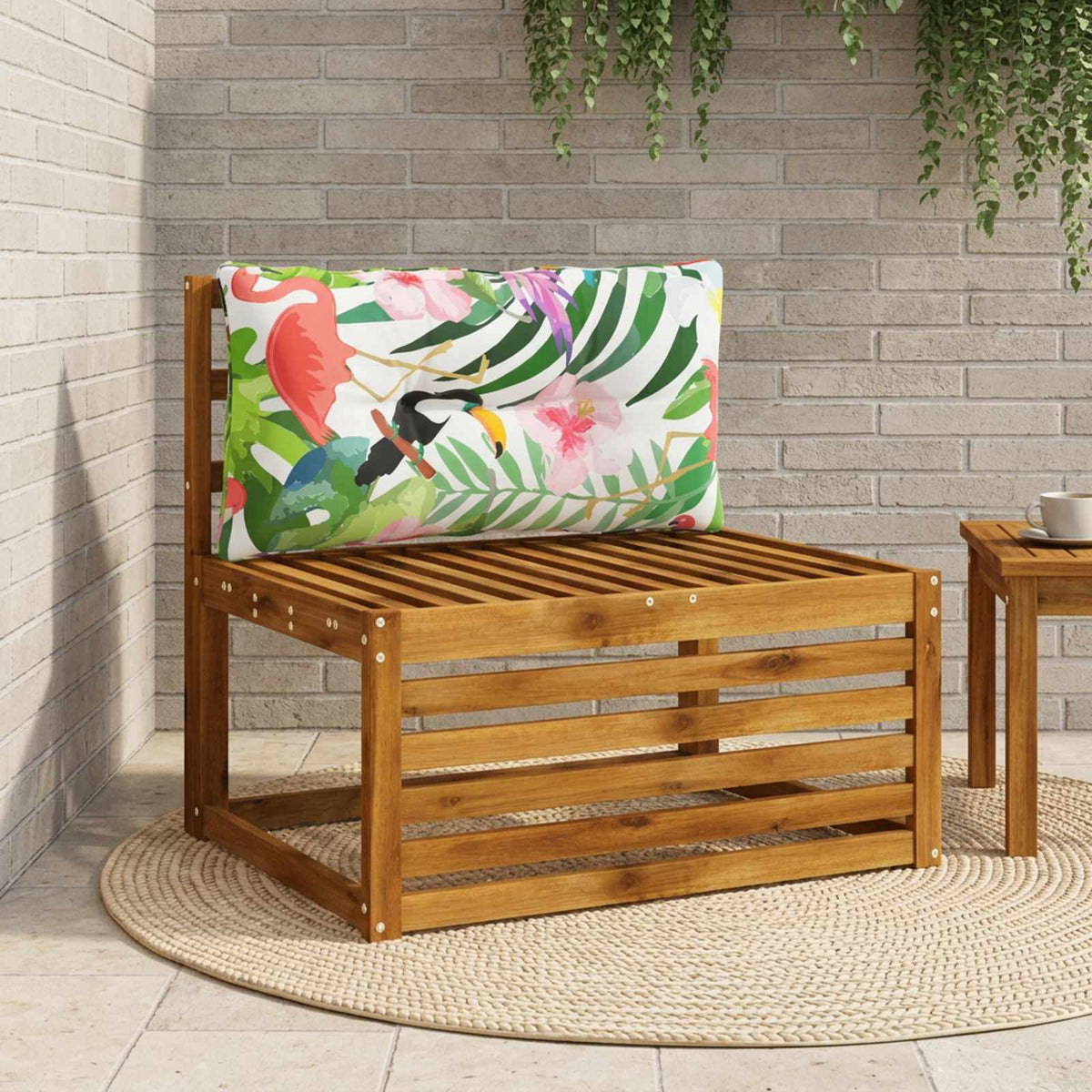 Rygpude PUTTEN 100% polyester Flerfarvet 70 x 40 x 10 cm