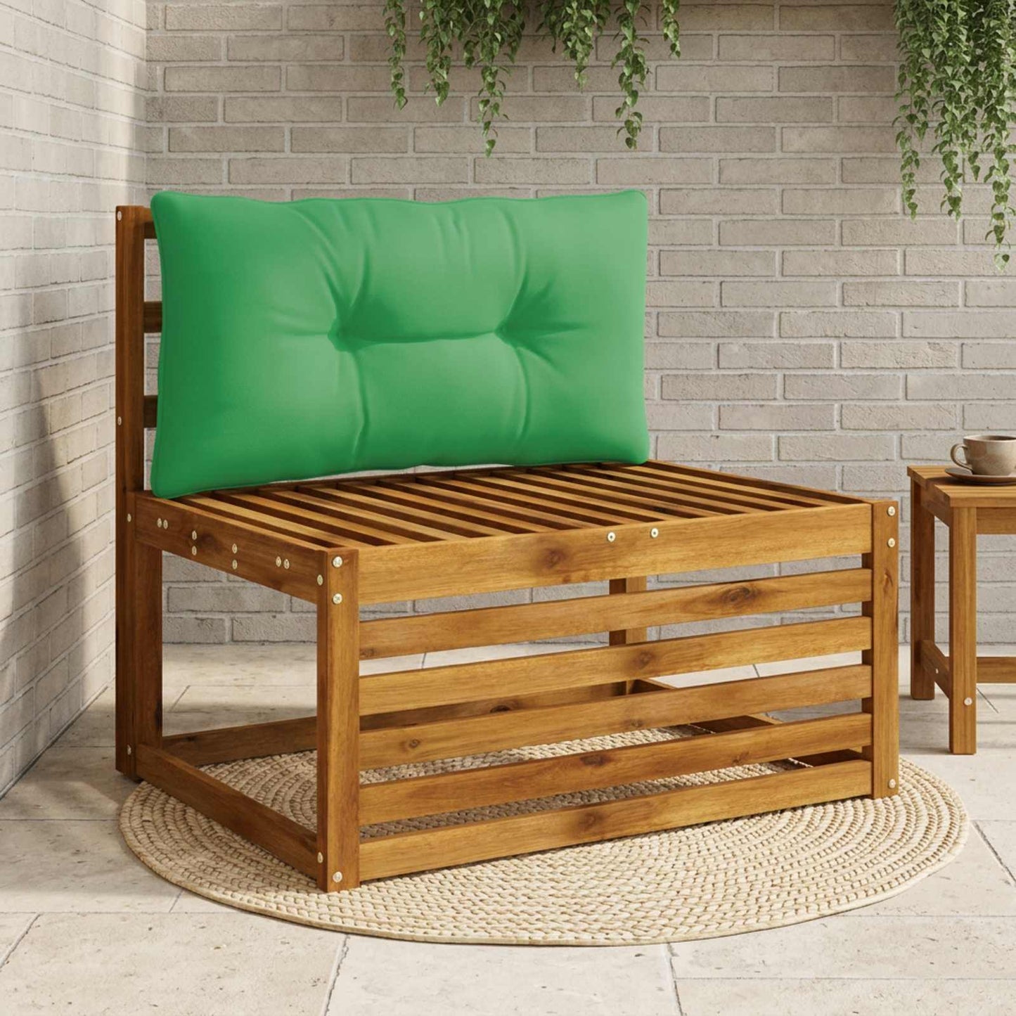 Rygpude PUTTEN 100% polyester Grøn 70 x 40 x 10 cm
