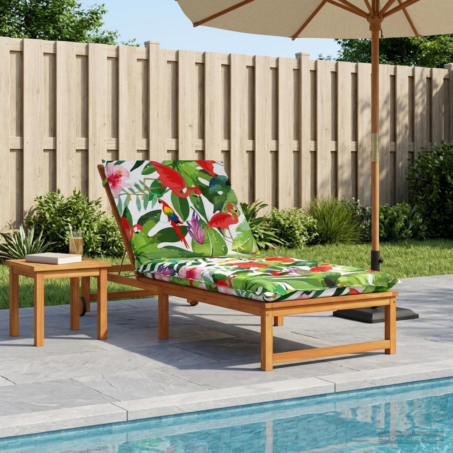 Solseng Pude GEMERT 100% polyester Flerfarvet 190 x 80 x 9 cm