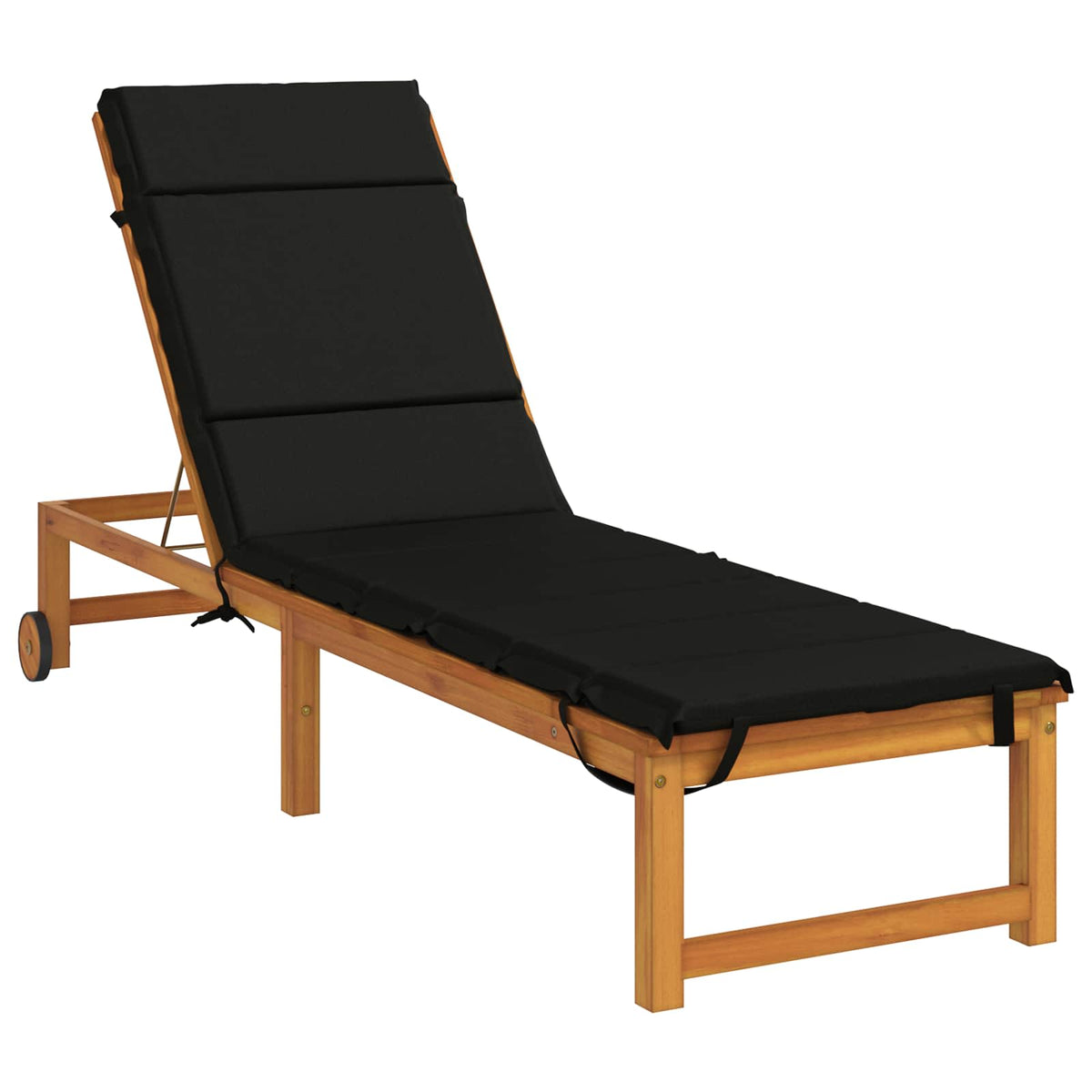 Solseng Pude GEMERT 100% polyester Sort 200 x 50 x 3 cm