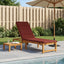 Solseng Pude GEMERT 100% polyester Rød 200 x 50 x 3 cm