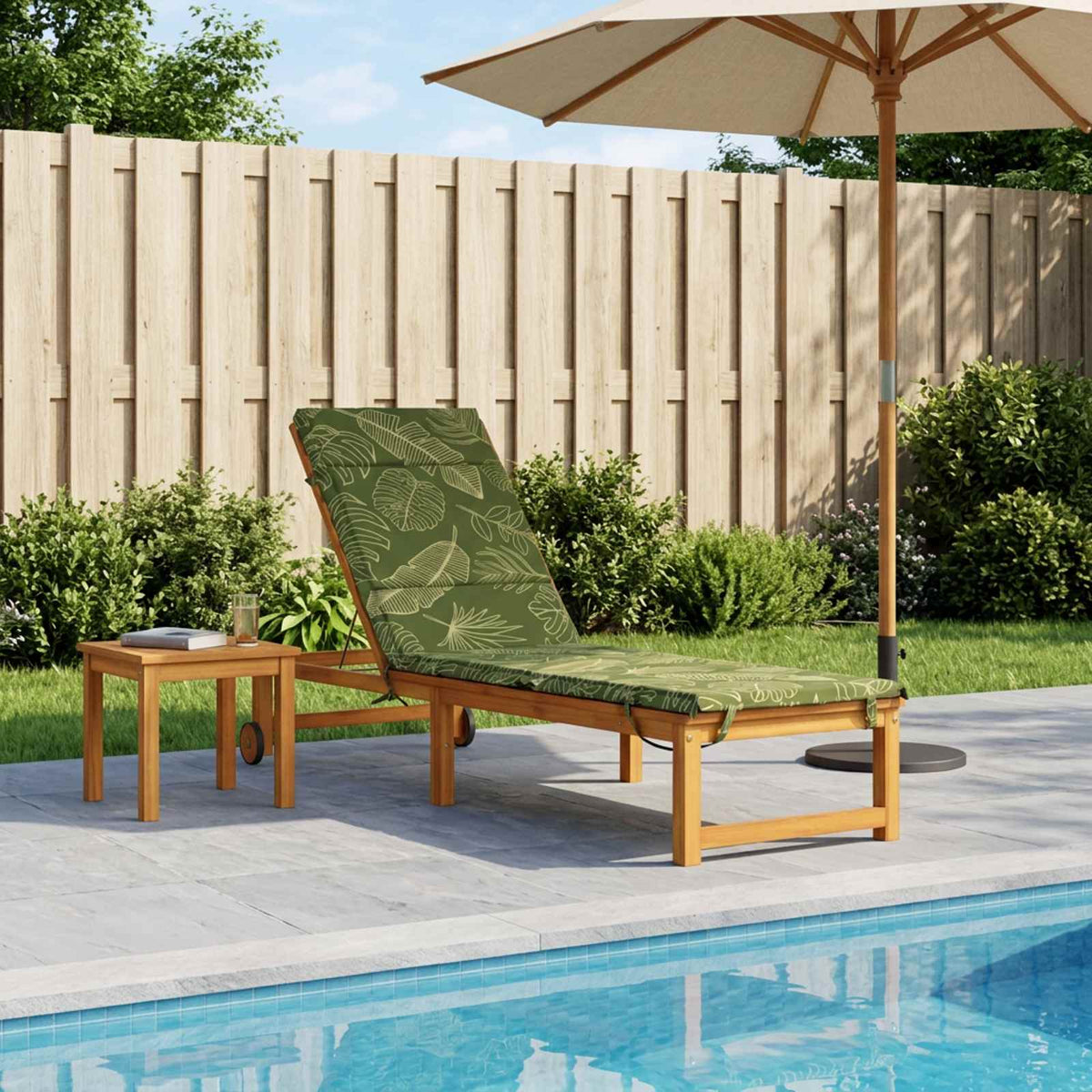 Solseng Pude GEMERT 100% polyester Bladdesign 200 x 60 x 3 cm