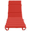 Solseng Pude GEMERT 100% polyester Rød 200 x 60 x 3 cm