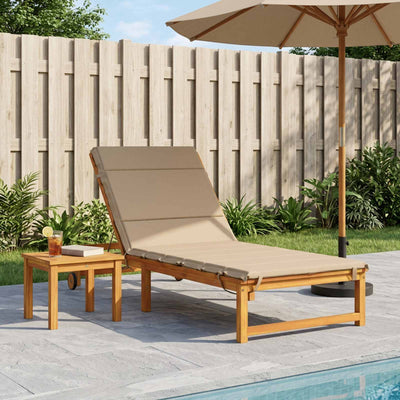 Solseng Pude GEMERT 100% polyester Sandfarvet 200 x 80 x 3 cm